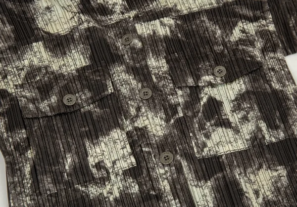 PLEATS PLEASE Marble Printed Jacket & Skirt K-90801_004