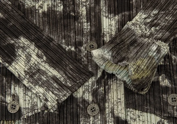 PLEATS PLEASE Marble Printed Jacket & Skirt K-90801_006