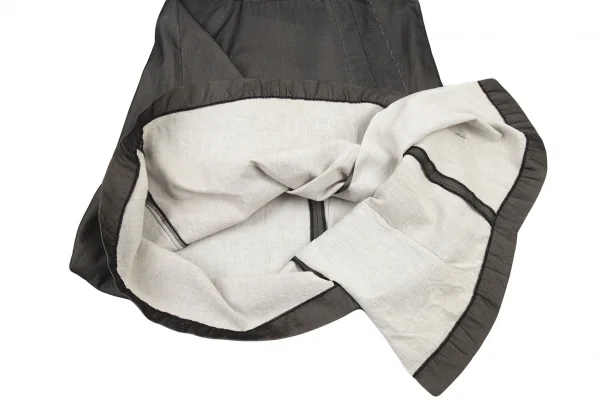 コムデギャルソンCOMME des GARCONS 切替貼り付けワンピース チャコールS K-90817_010