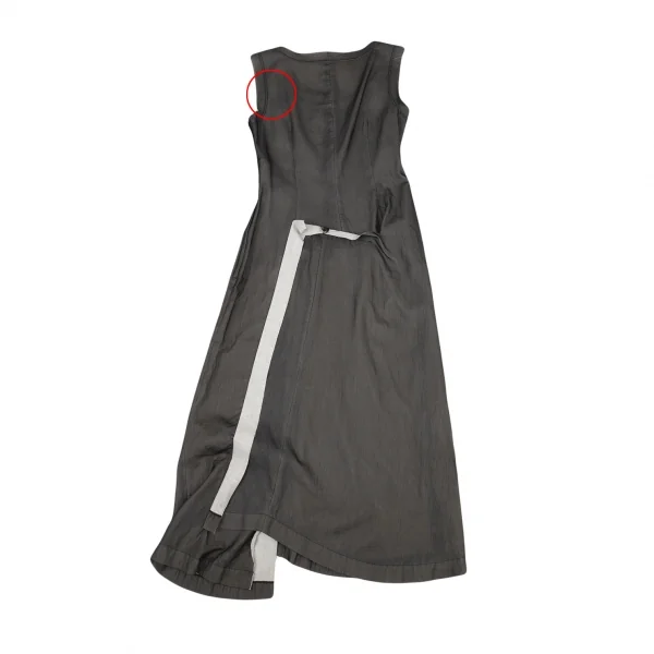コムデギャルソンCOMME des GARCONS 切替貼り付けワンピース チャコールS K-90817_011