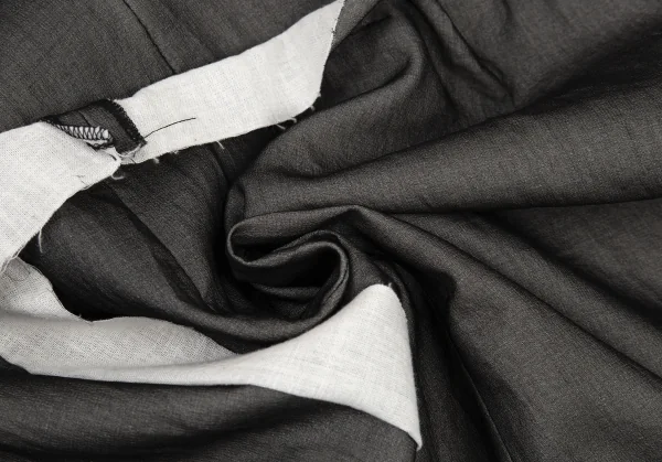 コムデギャルソンCOMME des GARCONS 切替貼り付けワンピース チャコールS K-90817_014