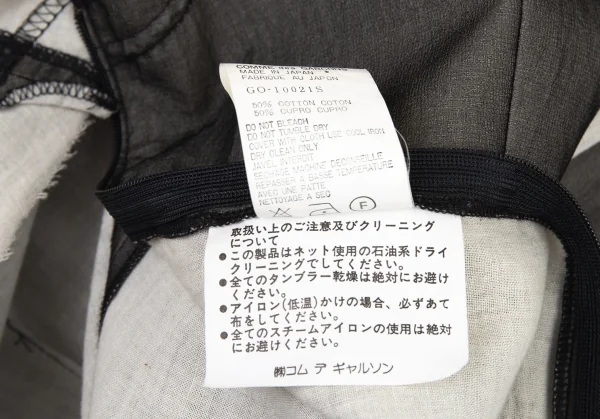 コムデギャルソンCOMME des GARCONS 切替貼り付けワンピース チャコールS K-90817_016