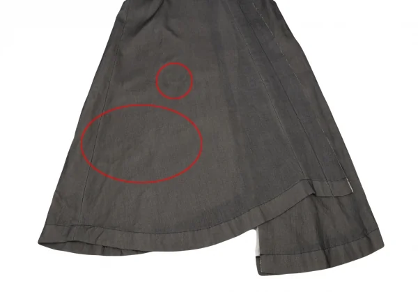 コムデギャルソンCOMME des GARCONS 切替貼り付けワンピース チャコールS K-90817_007