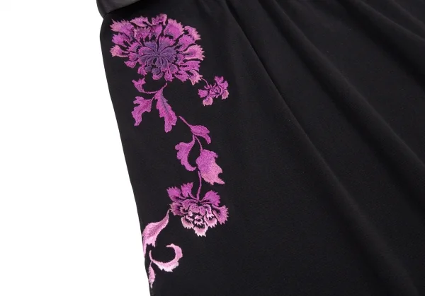 ヴィヴィアンタムVIVIENNETAM パワーネットフラワー刺繍ワンピース 黒0 K-90866_011