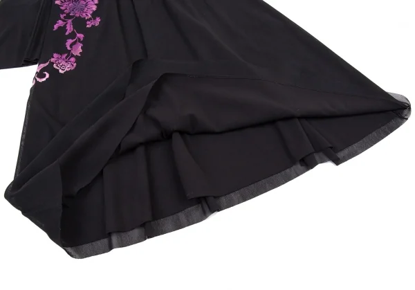 ヴィヴィアンタムVIVIENNETAM パワーネットフラワー刺繍ワンピース 黒0 K-90866_013