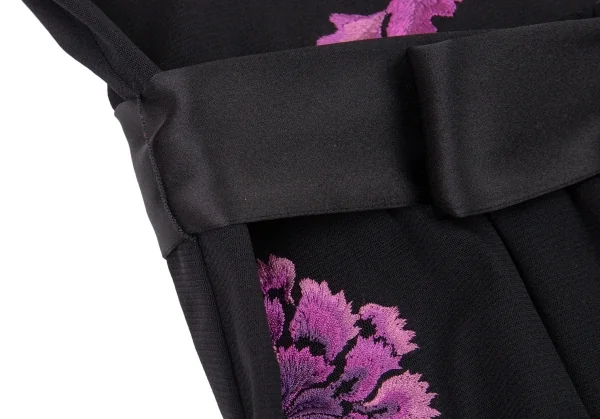 ヴィヴィアンタムVIVIENNETAM パワーネットフラワー刺繍ワンピース 黒0 K-90866_009