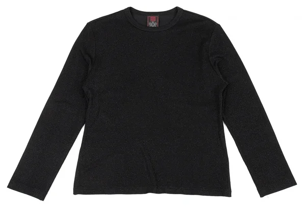 ジャンポールゴルチエ クラシックJean Paul GAULTIER CLASSIQUE グリッターニットカットソー 黒48 K-90868_002