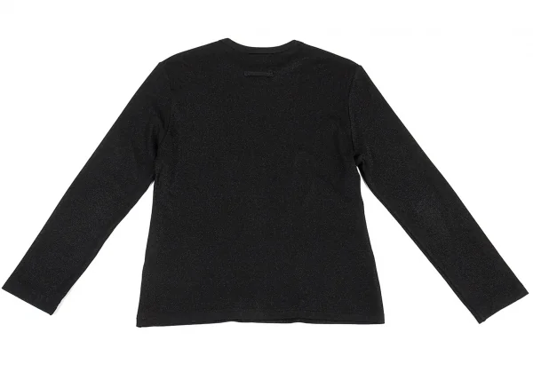 ジャンポールゴルチエ クラシックJean Paul GAULTIER CLASSIQUE グリッターニットカットソー 黒48 K-90868_009