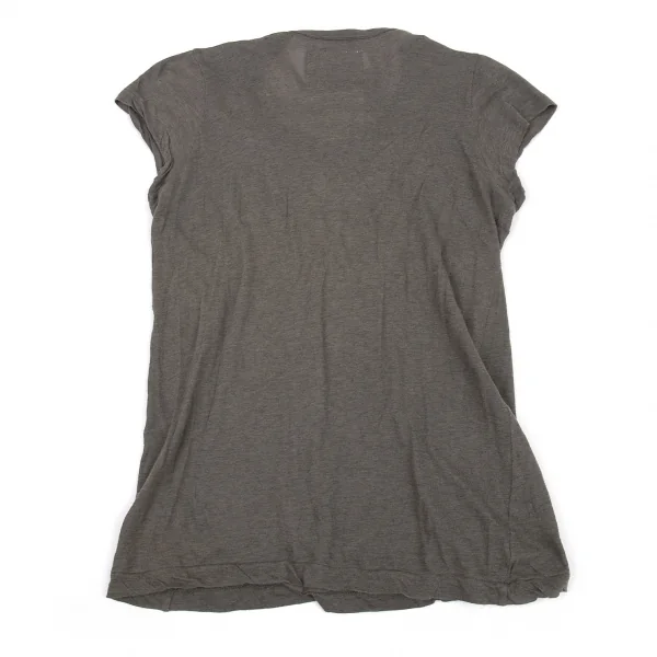 サカイsacai ビジュー装飾フレンチスリーブトップス カーキ2 K-90911_010