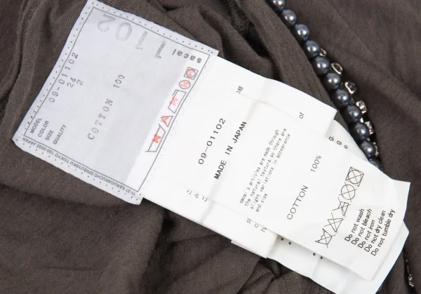 サカイsacai ビジュー装飾フレンチスリーブトップス カーキ2 K-90911_013