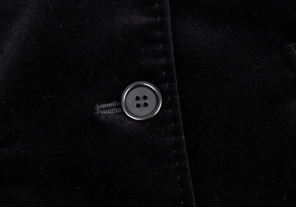 ポールスミス ブラックレーベルPaul Smith BLACK LABEL ベロアリボンポケット1Bジャケット 黒44L K-90913_011