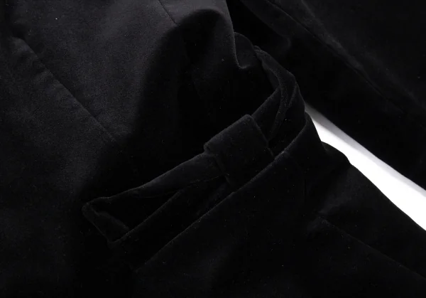 ポールスミス ブラックレーベルPaul Smith BLACK LABEL ベロアリボンポケット1Bジャケット 黒44L K-90913_012