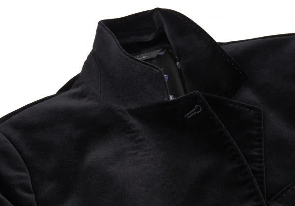 ポールスミス ブラックレーベルPaul Smith BLACK LABEL ベロアリボンポケット1Bジャケット 黒44L K-90913_005
