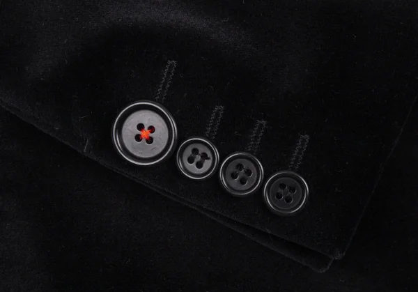 ポールスミス ブラックレーベルPaul Smith BLACK LABEL ベロアリボンポケット1Bジャケット 黒44L K-90913_008