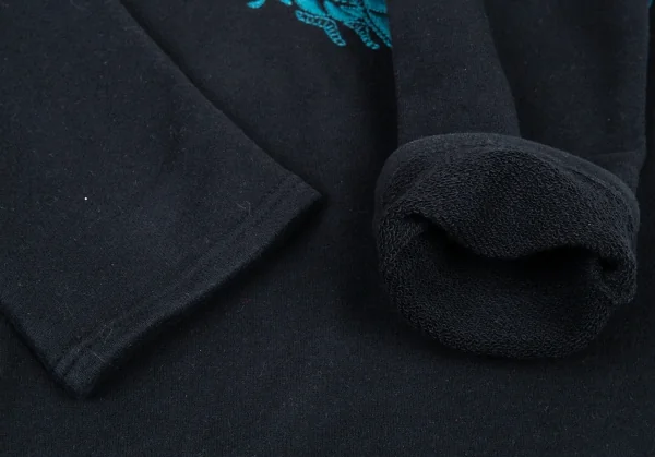 ヴィヴィアンタムVIVIENNETAM ドラゴン刺繍ヘンリーネックスウェット 黒1 K-90916_008