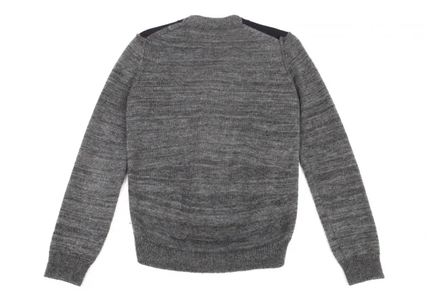 ジュンヤワタナベ コムデギャルソンJUNYA WATANABE COMME des GARCONS アーガイル切替ニットカーディガン 紺グレーS K-90931_012