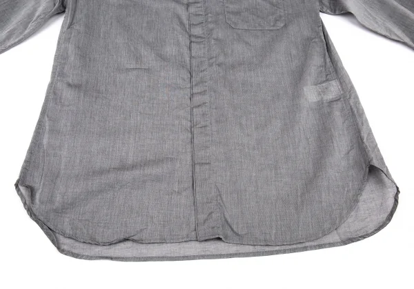 ヨウジヤマモト プールオムYohji Yamamoto POUR HOMME コットンカッティングカラーシャツ グレー2 K-90935_009