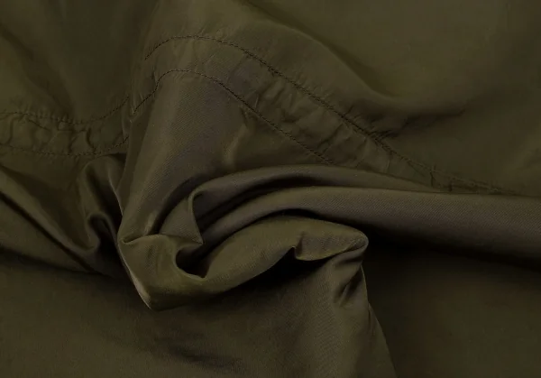 ワイズフォーメンY's for men 製品染め中綿ナイロンファーフードコート カーキ3 K-90942_017