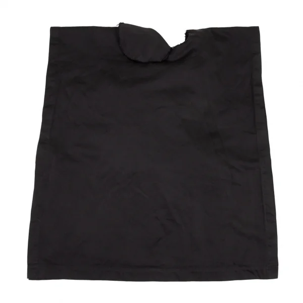 コムデギャルソンCOMME des GARCONS 製品染めエステルフリルマント 黒S K-90960_011