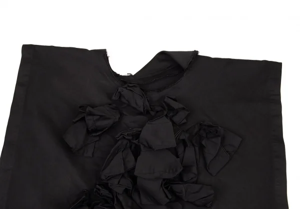 コムデギャルソンCOMME des GARCONS 製品染めエステルフリルマント 黒S K-90960_003