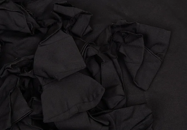 コムデギャルソンCOMME des GARCONS 製品染めエステルフリルマント 黒S K-90960_007