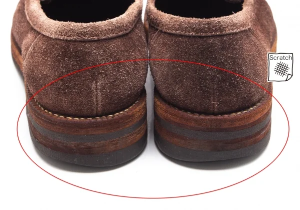 コムデギャルソン オムCOMME des GARCONS HOMME スウェードモカシンローファー 茶24 K-90982_009