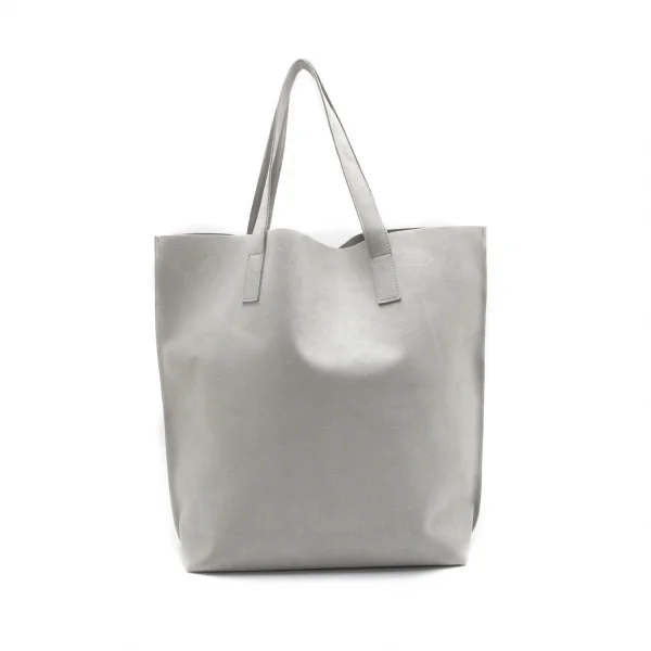 ワイズ×アルカンターラY's×ALCANTARA フェイクスウェードロゴプリントトートバッグ ライトグレー K-91018_003