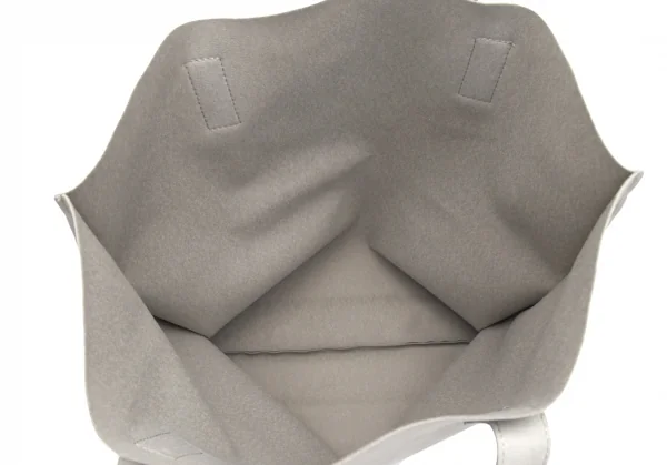 ワイズ×アルカンターラY's×ALCANTARA フェイクスウェードロゴプリントトートバッグ ライトグレー K-91018_009