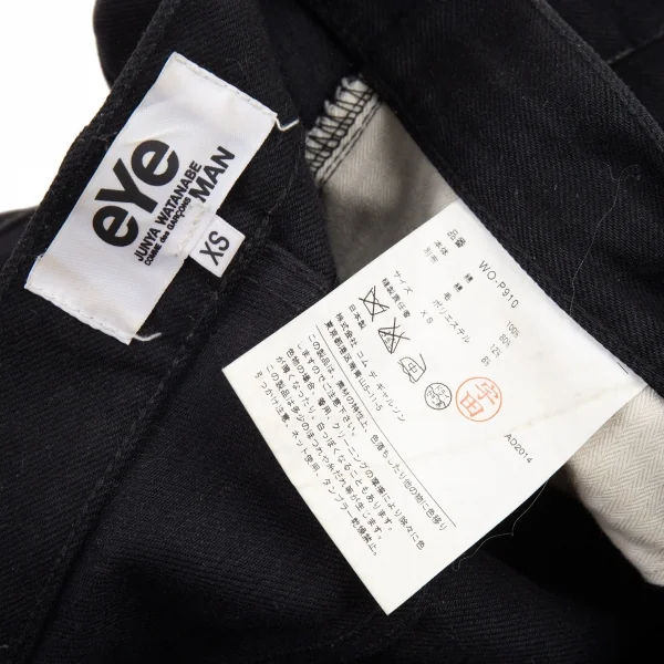 アイ ジュンヤワタナベ マン コムデギャルソン eYe JUNYA WATANABE MAN COMME des GARCONS コットンカツラギパッチワークパンツ 黒XS K-91022_017