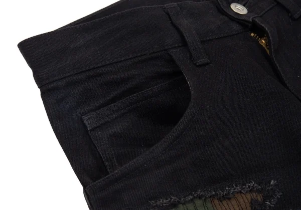 アイ ジュンヤワタナベ マン コムデギャルソン eYe JUNYA WATANABE MAN COMME des GARCONS コットンカツラギパッチワークパンツ 黒XS K-91022_003