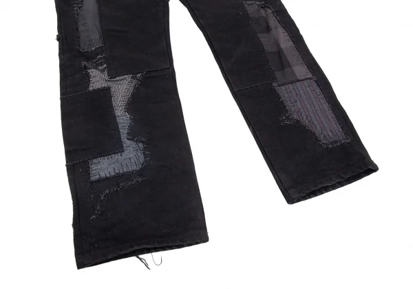 アイ ジュンヤワタナベ マン コムデギャルソン eYe JUNYA WATANABE MAN COMME des GARCONS コットンカツラギパッチワークパンツ 黒XS K-91022_008