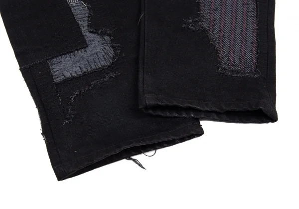 アイ ジュンヤワタナベ マン コムデギャルソン eYe JUNYA WATANABE MAN COMME des GARCONS コットンカツラギパッチワークパンツ 黒XS K-91022_009