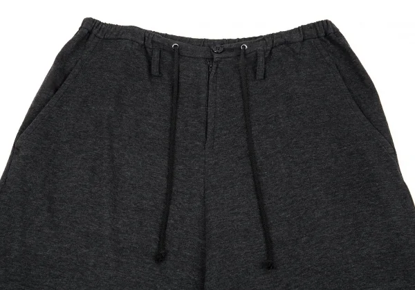 ワイズY's コットンアクリルニットサルエルパンツ チャコール2 K-91056_002