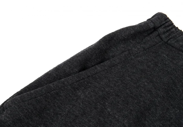 ワイズY's コットンアクリルニットサルエルパンツ チャコール2 K-91056_003
