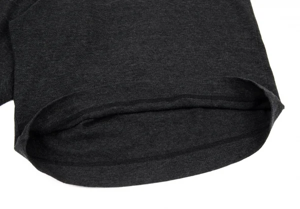 ワイズY's コットンアクリルニットサルエルパンツ チャコール2 K-91056_009