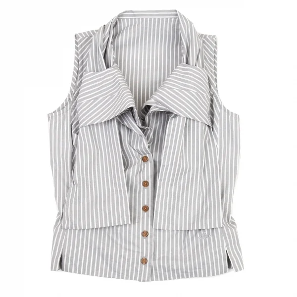 美品 希少 ヴィヴィアン レッドレーベル リボン ストライプ ブラウス ヴィヴィアンウエストウッド レッドレーベルVivienne Westwood Red