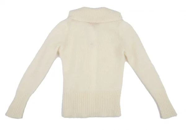 ヴィヴィアンウエストウッド レッドレーベルVivienne Westwood Red Label モヘヤハイネックカーディガン アイボリー2 K-91101_010