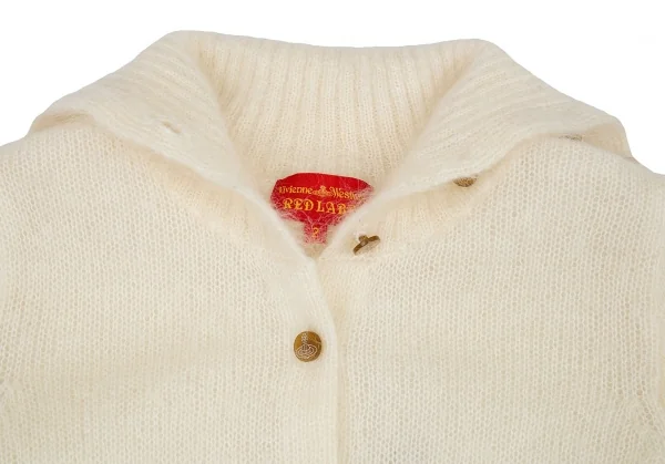 ヴィヴィアンウエストウッド レッドレーベルVivienne Westwood Red Label モヘヤハイネックカーディガン アイボリー2 K-91101_003