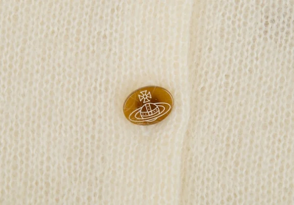 ヴィヴィアンウエストウッド レッドレーベルVivienne Westwood Red Label モヘヤハイネックカーディガン アイボリー2 K-91101_005