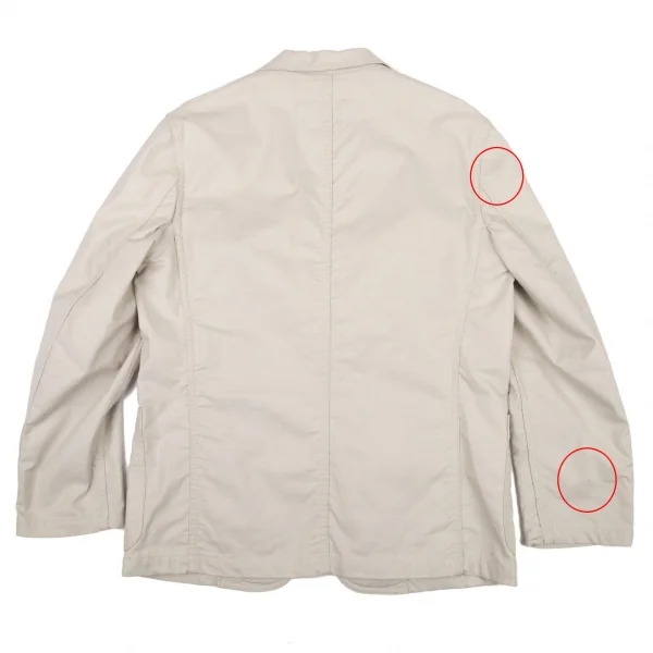 コムデギャルソン オムCOMME des GARCONS HOMME 裏ストライプコットンパッチポケットジャケット ベージュS K-91129_013