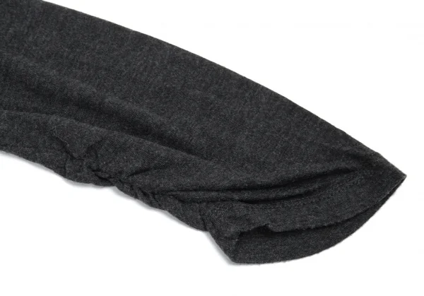 アツロウタヤマA/T ギンガムチェックフリル切替カットソー 3 グレー38 K-91140_006