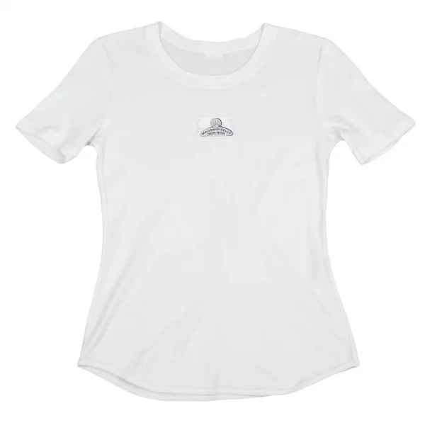マドモアゼルノンノンMademoiselle NON NON シェルパッチTシャツ 白S位 K-91143_001