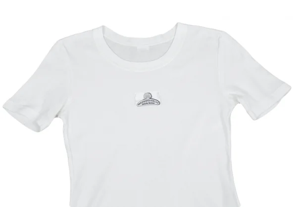 マドモアゼルノンノンMademoiselle NON NON シェルパッチTシャツ 白S位 K-91143_002