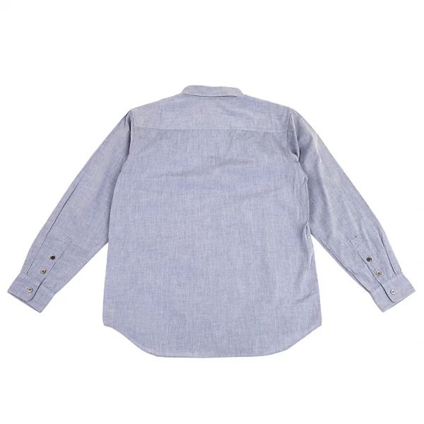 マドモアゼルノンノンMademoiselle NON NON ダンガリーシャツ 水色M位 K-91148_014