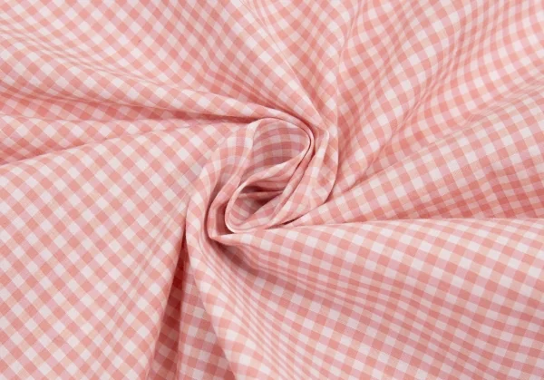 マドモアゼルノンノンMademoiselle NON NON コットンギンガムチェックシャツ ピンク白L位 K-91151_014