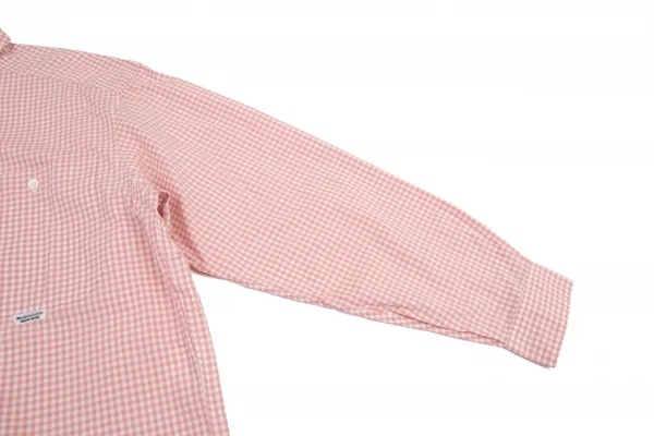 マドモアゼルノンノンMademoiselle NON NON コットンギンガムチェックシャツ ピンク白L位 K-91151_008