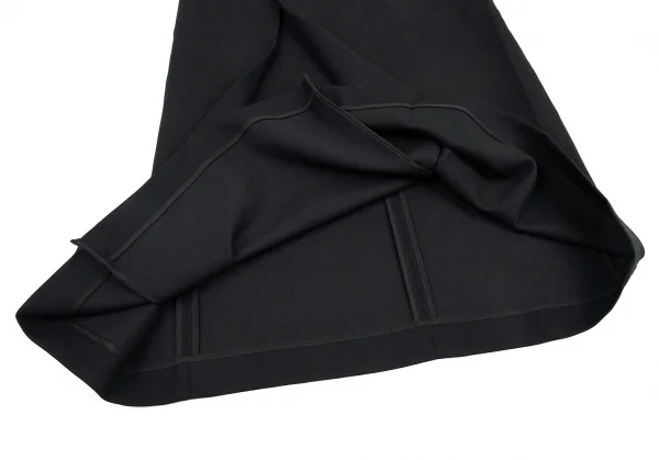 タケシコウサカバイ ワイズ ピンクレーベルTAKESHI KOSAKA by Y's Pink Label ウールプリーツラップ風スカート 黒1 K-91168_006