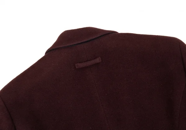 ジャンポールゴルチエ ファムJean Paul GAULTIER FEMME アンゴラウールデザインラペルコート こげ茶40 K-91173_015