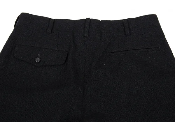 コムデギャルソン オムCOMME des GARCONS HOMME 粗織りウールトラウザーパンツ 黒L K-91198_010