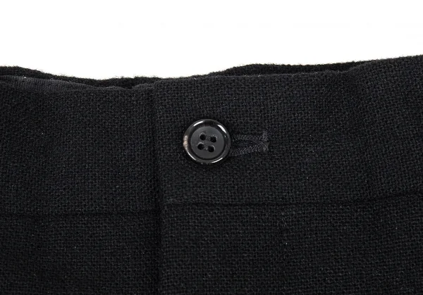 コムデギャルソン オムCOMME des GARCONS HOMME 粗織りウールトラウザーパンツ 黒L K-91198_003